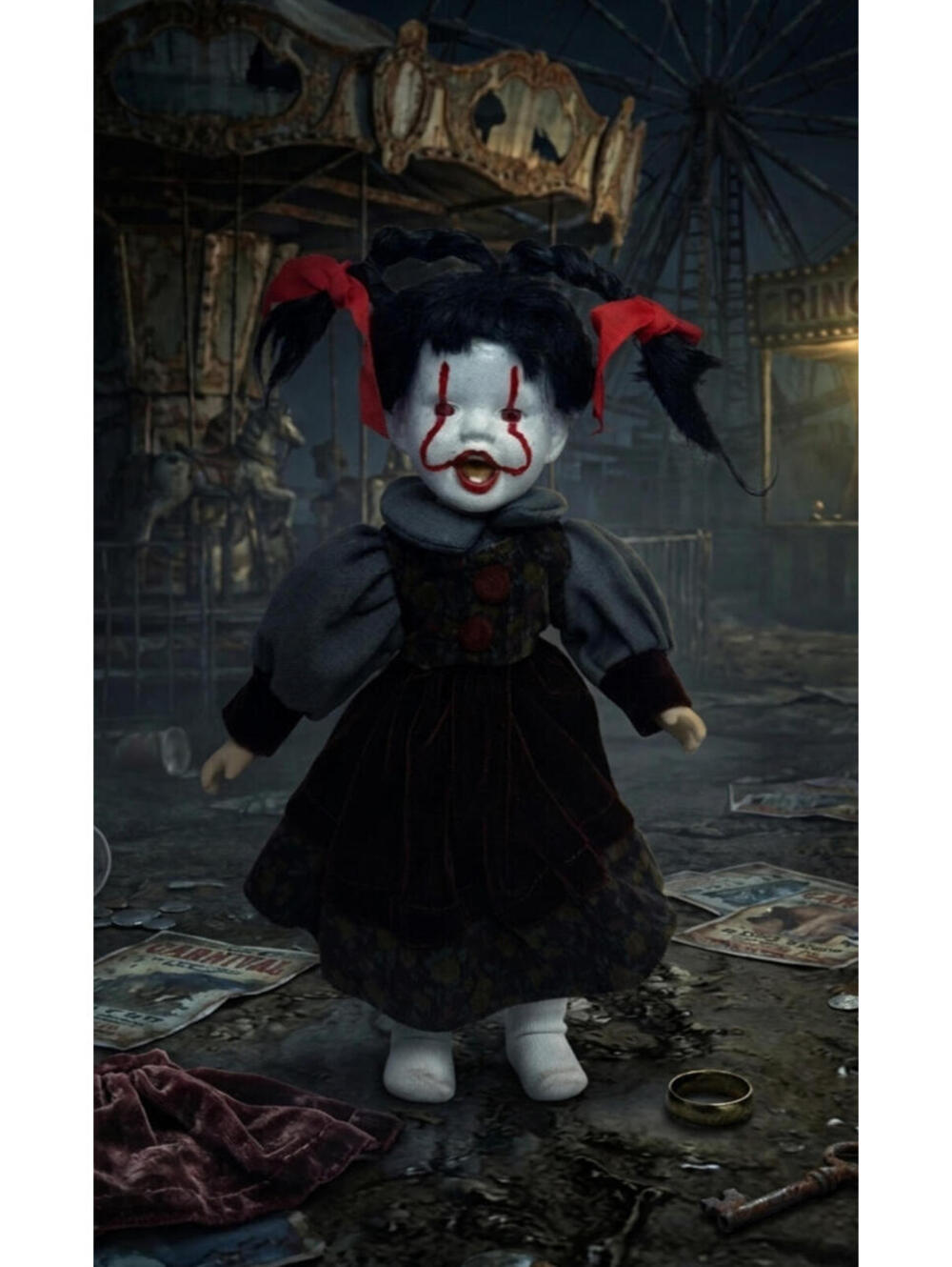 Katie's Torment - OOAK Scary Creepy Doll 11" Hand Painted Horror Haunting Art